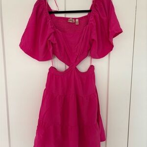 Pink Cutout Dress
